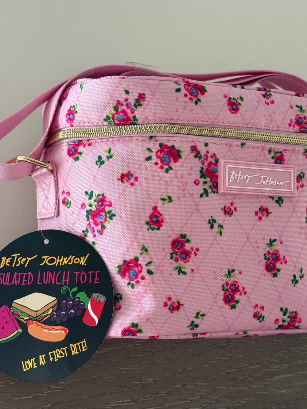 NEW Betsey Johnson Floral insulated Cooler Lunch tote Bag - Picture 6 of 10